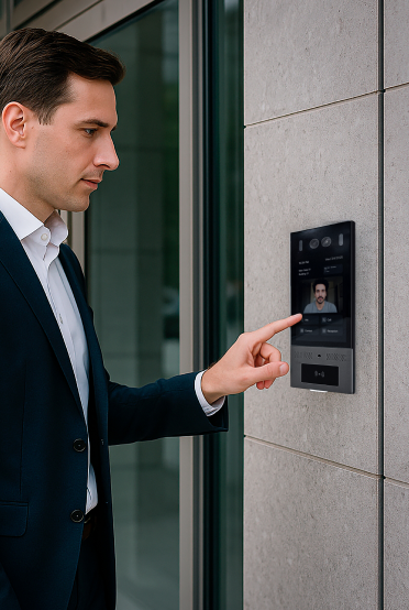 Amenity access control interface for shared property spaces