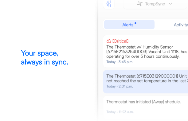 Receive alerts for abnormal temperature patterns