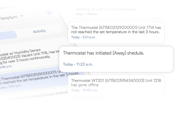 Set personalized temperature preferences for each unit.