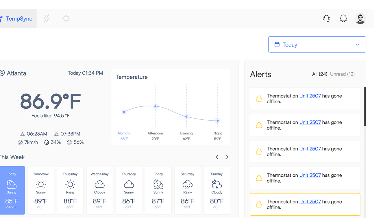 Manage settings