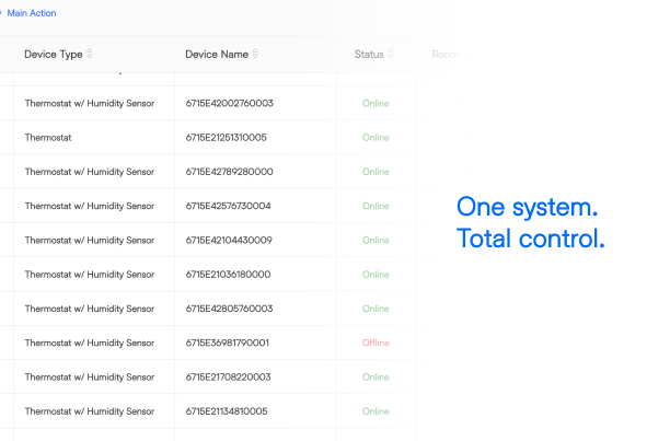 Manage settings